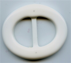 Plastic Belt Buckle R-BK3780 White