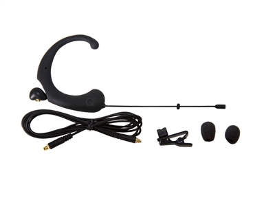 DA12 DL Single Ear Headworn Microphone PETITE, -45dB Omni, Black