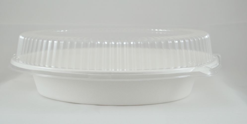 Oval Bowl Clear Lid-32 Oz - 250/Cs (2 X 125)