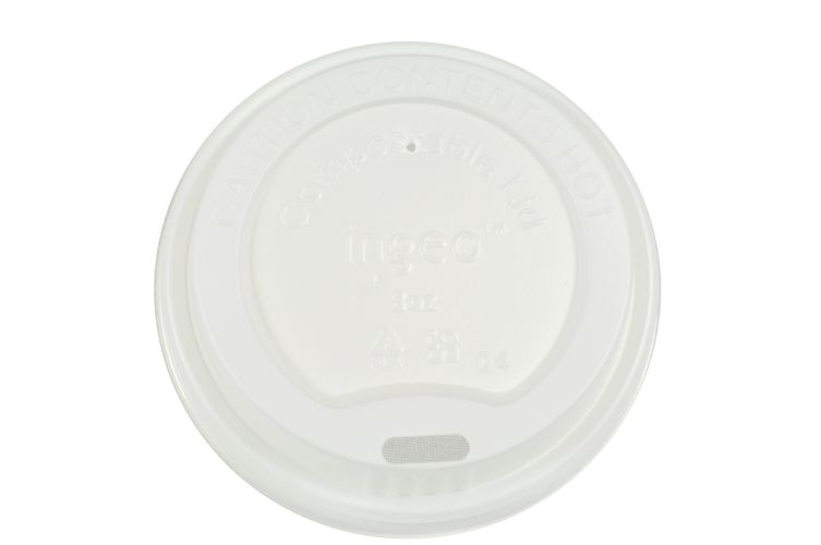 Hot Cup Lid-8 Oz-Compostable-Cpla - 1000/Cs (20 X 50)