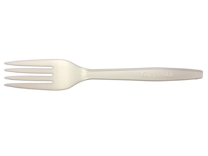 Compostable Fork, PLA, 6.5" - 1000/Cs (20 X 50)