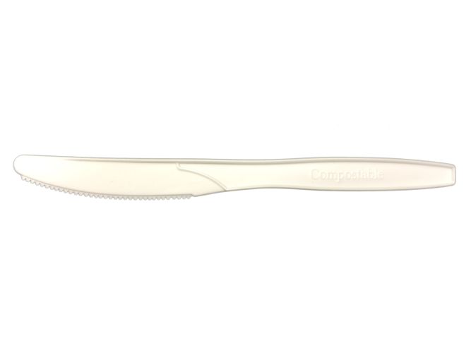 Compostable Knife, PLA, 6.5" - 1000/Cs (20 X 50)