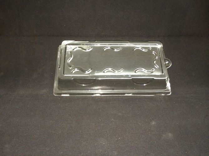 Rectangle Plate 10 X 5" Clear Lid - 500/Cs (4 X 125)