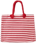 Red Wavy Beach Bag