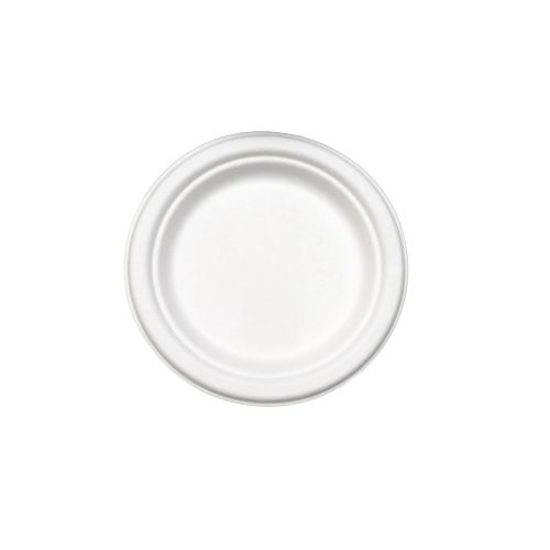 Compostable 7" Round Plate - 1000/Cs (8 X 125)