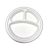 Compostable 10" 3-Section Round Plate - 500/Cs (4 X 125)