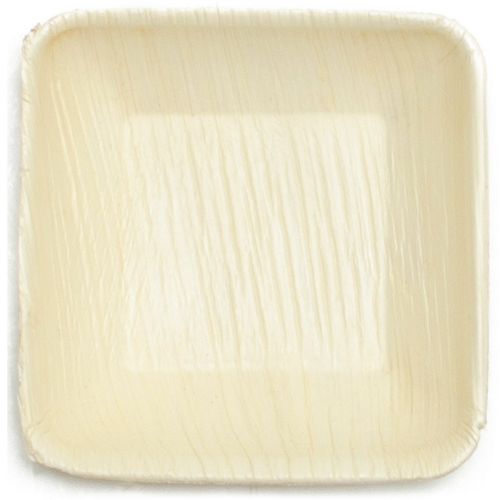 Palm Leaf Square Plates - 3 Inch Square