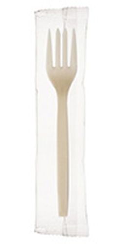Fork, Plant Starch Material, Individually Wrapped, 7" - 750/Cs
