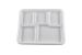 Compostable 5 Compartment Value Tray - 500/Cs (4 X 125)