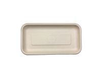 Compostable Fiber Tray 8.3 X 4.5 X 0.6" - 500/Cs (4 X 125)