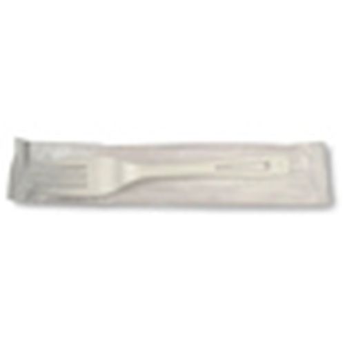 Compostable Fork, Wrapped, PLA, 6.5" - 750/Cs