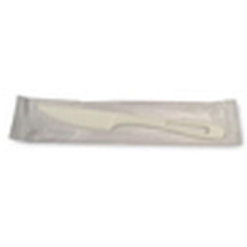 Compostable Knife, Wrapped, PLA, 6.5" - 750/Cs