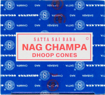 Nag Champa Hem Incense Cones: pack of 12