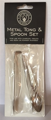 Tong & Spoon Set: Package/Metal Tong/Spoon