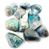 Chrysocolla, tumbled