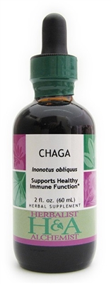 Chaga: Dropper Bottle / Organic Alcohol Extract: 2 Fluid Ounces