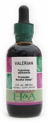 Valerian: Dropper Bottle / Organic Alcohol Extract: 1 Fluid Ounce Only