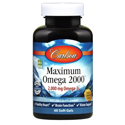 Maximum Omega 2000â?¢ : 2,000 mg, 60 Softgels