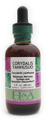 Corydalis Yanhusuo: Dropper Bottle / Organic Alcohol Extract: 2 Fluid Ounce