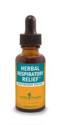 Herbal Repiratory Relief: Dropper Bottle / Organic Alcoholic Extract: 1 Fluid Ounce