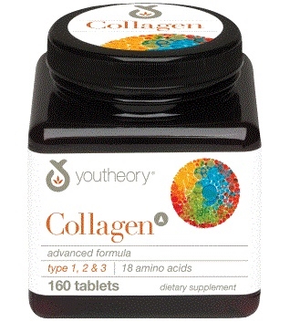 Collagen 1, 2, & 3 Advanced Formula: Bottle / Tablets: 160 Tablets