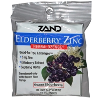 Zand Elderberry Zinc HerbaLozenges: Bag / Lozenges: 15 Lozenges