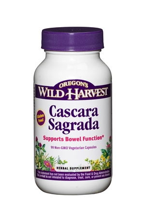 Cascara Sagrada: Bottle / Organic, Non-GMO Gelatin Capsules: 90 Capsules