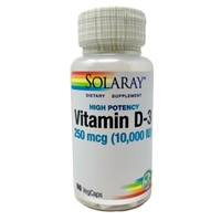 Super Vitamin D3 : 10,000 IU, 60 Vegetarian Capsules