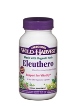 Eleuthero: Bottle / Organic, Capsules: 90 Capsules