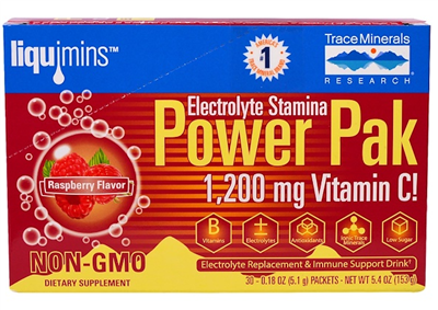 Electrolyte Stamina Power Paks, Raspberry: Box / Packets: 30 Packets
