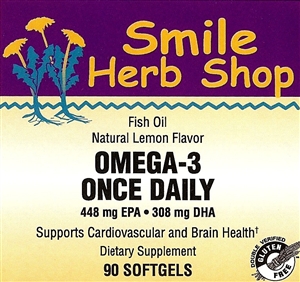 Omega-3 Once Daily 90's: Bottle / Softgels: 90 Softgels