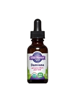 Damiana Extract: Dropper Bottle: Liquid / Organic Alcohol Extract: 1 Fluid Ounce