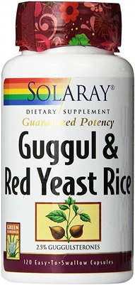 Guggul & Red Yeast Rice: Bottle / Vegetarian Capsules: 120 Vegetarian Capsules