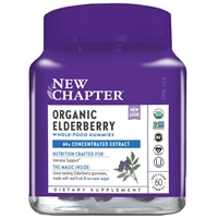 Elderberry Gummies Whole Food Organic: 60 Vegan Gummies