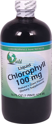 Liquid Chlorophyll, 100 mg: Bottle / Liquid: 16 Fluid Ounces