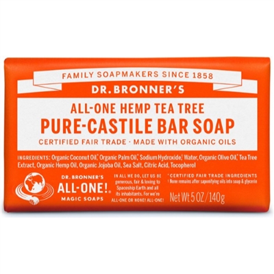 Dr. Bronner's Pure-Castile Bar Soap : Tea Tree