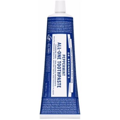 Dr. Bronner's Fluoride-Free All-One Toothpaste : Peppermint