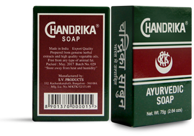 Chandrika Ayurvedic Soap Bar: 3Oz