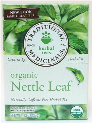 Organic Nettle Leaf: Boxed Tea / Individual Tea Bags: 16 Bags