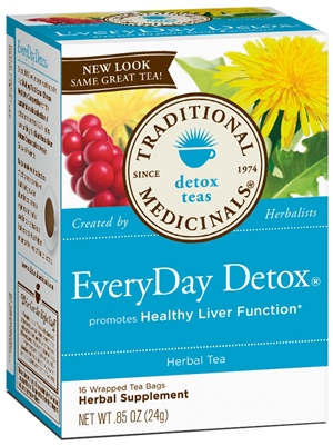 EveryDay Detox: Boxed Tea / Individual Tea Bags: 16 Bags