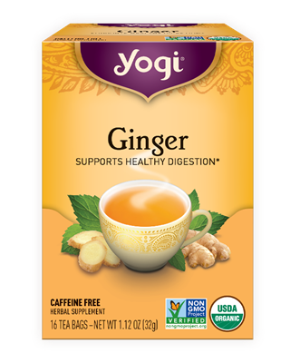 Organic Ginger Tea: Boxed Tea / Individual Tea Bags: 16 Bags