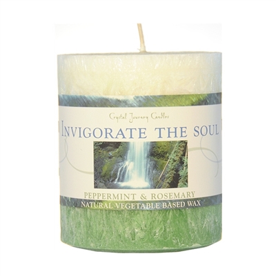 Pillar Candle // Vegetable-Based Wax : Invigorate The Soul