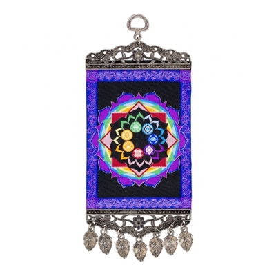 Hanging Banner : Chakras, 10"x4"