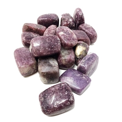 Lepidolite, tumbled