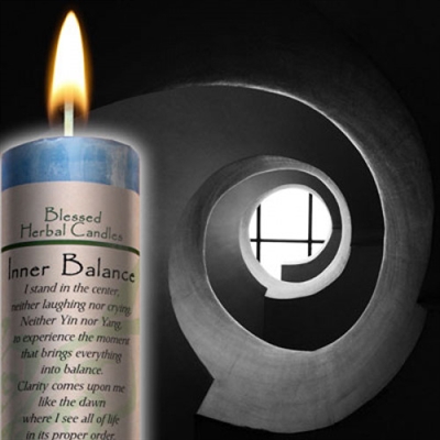 Inner Balance Blessed Herbal Candle