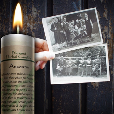 Ancestor Blessed Herbal Candle