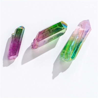 Pink & Green Aura Quartz