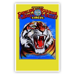 Ringling Bros. and Barnum & Bailey Tiger Head Poster