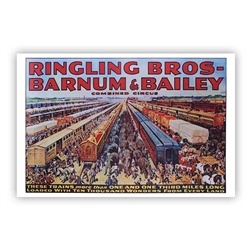 Ringling Bros.and Barnum & Bailey Elephant Railyard Poster