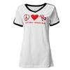 Peace, Love, Ringling Ladies Tee